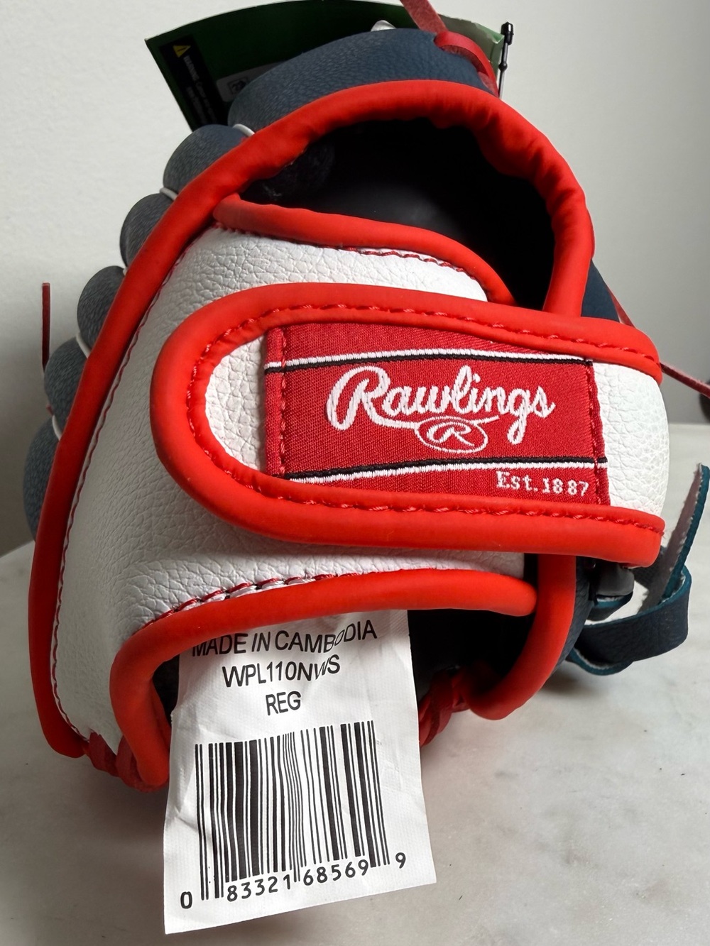 Rawlings Players Series 11” Youth Baseball Glove Ages 7–12 Navy Red White